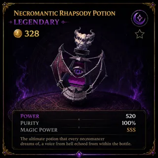 SSS NECROMANTIC RHAPSODY POTION | WIZARD ALCHEMY 