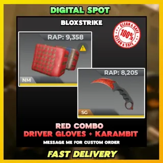 DRIVER GLOVES + KARAMBIT | BLOXSTRIKE