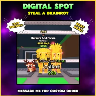 GOLD BURGURO AND FRYURO 937M/S | STEAL A BRAINROT