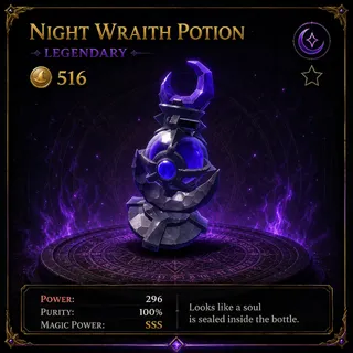 SSS NIGHT WRAITH POTION | WIZARD ALCHEMY