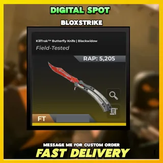 BUTTERFLY KNIFE BLACK WIDOW (FIELD TESTED) | BLOXSTRIKE