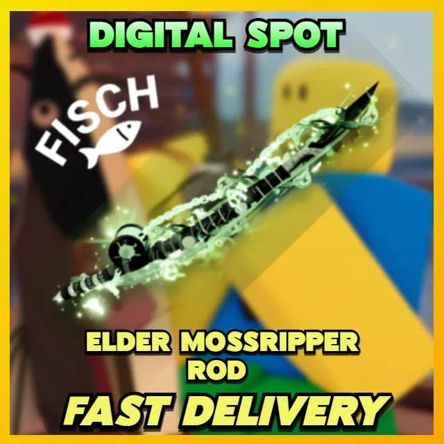 ELDER MOSSRIPPER ROD SET | FISCH - Roblox Game Item - Gameflip