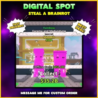 Rainbow garama and madundung 500m/s | STEAL A BRAINROT