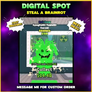 RAINBOW SPAGHETTI TUALETTI | STEAL A BRAINROT