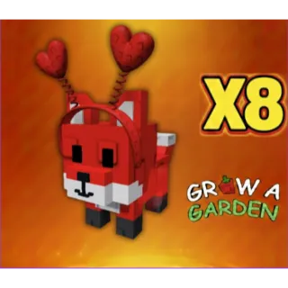 Red Rose Fox x8 > Grow a Garden