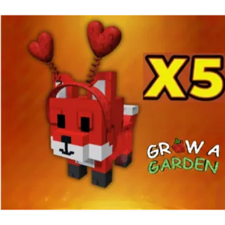 Red Rose Fox x5 > Grow a Garden