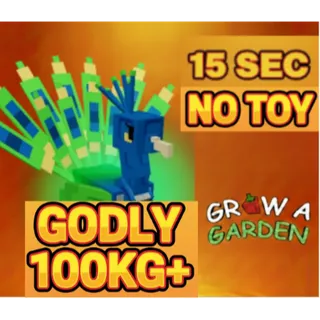 Godly Peacock 15 sec 100kg+ Age 100 max