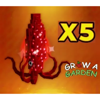 Ruby Squid x5 > Grow a Garden