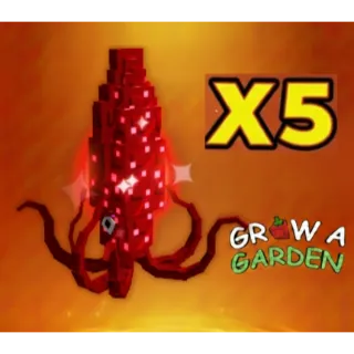 Ruby Squid x5 > Grow a Garden