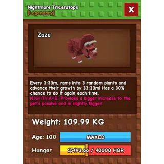 Godly Titanic Triceratops 109.99KG