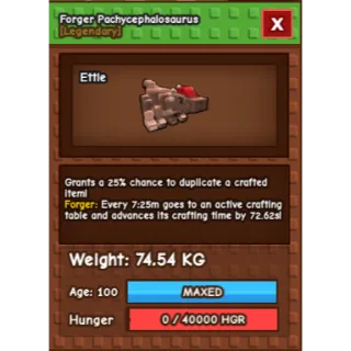 Titanic Forger Pachy 74.54kg 25% MAX