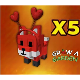 Red Rose Fox x5 > Grow a Garden