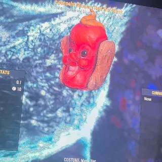 Glowing Red Hot Mask
