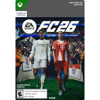 EA Sports FC 26 Standard Edition Xbox Series X/S 