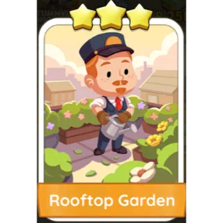 Rooftop Garden 3⭐sticker (Set 13-5)-Monopoly Go