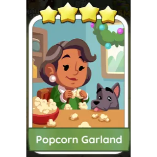 Popcorn Garland 4⭐sticker (Set 16-4)-Monopoly Go