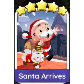 Santa Arrives 5⭐sticker (Set 21-4)-Monopoly Go