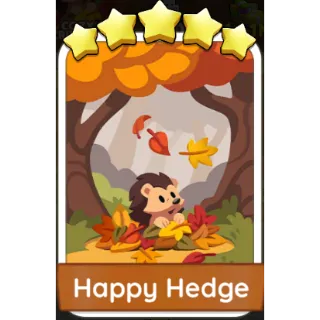 Happy Hedge 5⭐sticker (Set 17-6)-Monopoly Go