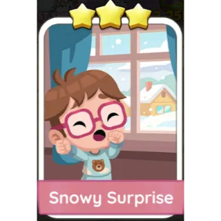 Snowy Surprise 3⭐sticker (Set 18-1)-Monopoly Go