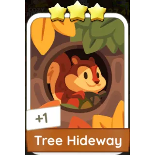 Tree Hideway 3⭐sticker (Set 17-1)-Monopoly Go