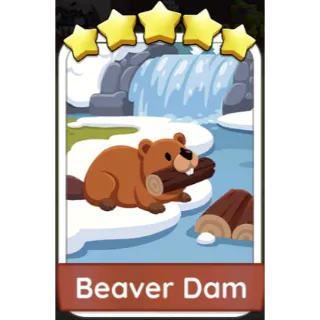 Beaver Dam 5⭐sticker (Set 20-5)-Monopoly Go