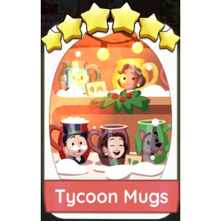 Tycoon Mugs 6⭐sticker (Set 22-9)-Monopoly Go