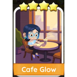 Cafe Glow 4⭐sticker (Set 13-7)-Monopoly Go