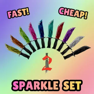 MM2 SPARKLE SET COLLECTABLE SET