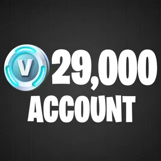 Fortnite account with 29,500 vbucks Cheap Safe and fast
