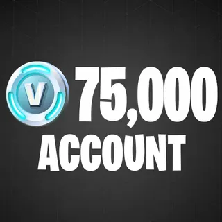 Fortnite account with 75,800 vbucks