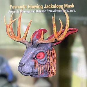 Glowing Jackelope Mask