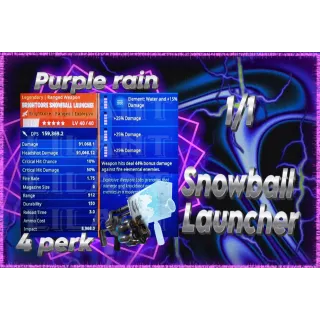 1/1 4perk snow launcher