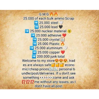 Junk | 25k Of Each 200k