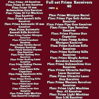 Full Set Prime Receivers