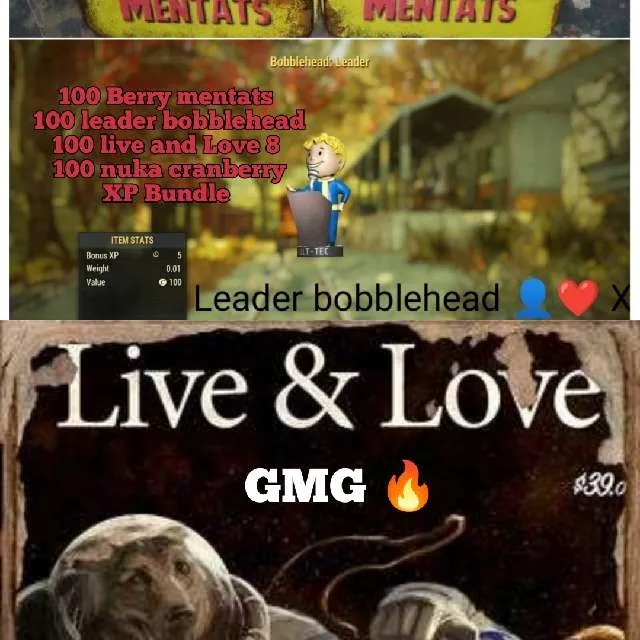 Aid xp bundle fallout 76 game items gameflip