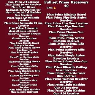 Full Set Prime Receivers