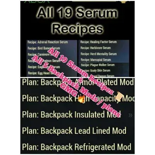 Serum + Backpack mod 