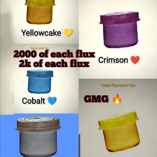 2000 of each flux