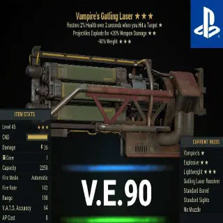 VE90 Gatling Laser