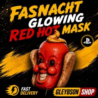 Glowing Red Hot Mask