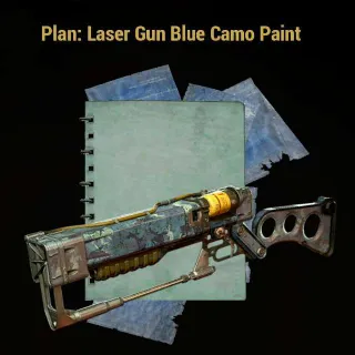 Laser Gun Blue Camo Paint