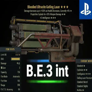 BE3 Int Ultra Gatling Laser