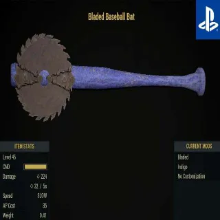 Indigo Baseball Bat