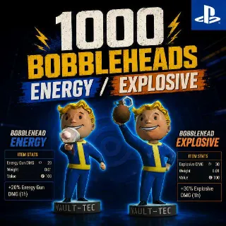 1000 Bobbleheads Energy / Explosive