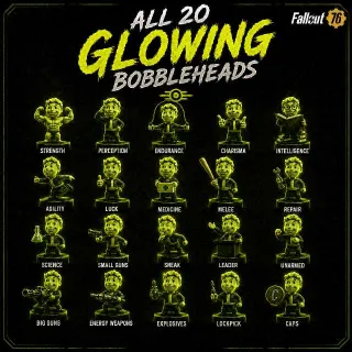 All 20 Glowing Bobbleheads