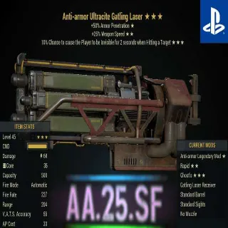 AA25 SF U Gatling Laser