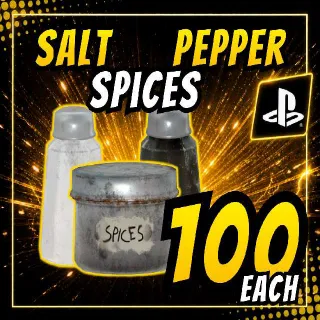 100 Salt, Spices, Pepper