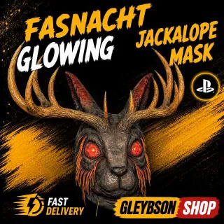 Glowing Jackalope Mask