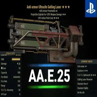 AAE25 U Gatling Laser
