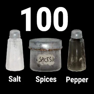 100 Salt, Spices, Pepper